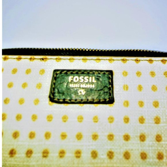 Fossil White with Gold Polka Dots Wallet - Picture 4 of 6